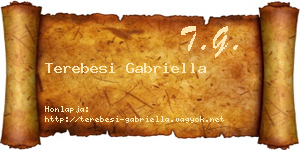 Terebesi Gabriella névjegykártya