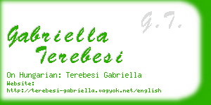 gabriella terebesi business card